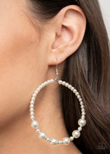 Load image into Gallery viewer, Boss Posh - White Pearl Earring Paparazzi
