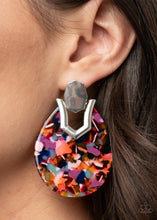 Load image into Gallery viewer, HAUTE Flash - Multi Acrylic Earring Paparazzi
