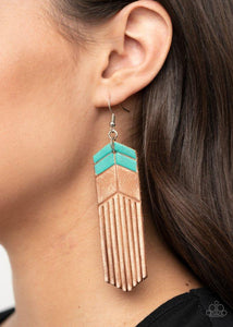 Desert Trails Blue Earring Paparazzi