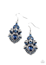 Load image into Gallery viewer, Ice Castle Couture - Blue Rhinestone Earring Paparazzi
