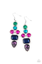 Load image into Gallery viewer, Look At Me GLOW! - Blue Multi Earring Paparazzi
