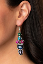 Load image into Gallery viewer, Look At Me GLOW! - Blue Multi Earring Paparazzi
