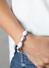 Load image into Gallery viewer, Paparazzi Decadently Dewy - White Bracelet
