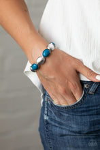 Load image into Gallery viewer, Decadently Dewy - Blue Bracelet Paparazzi
