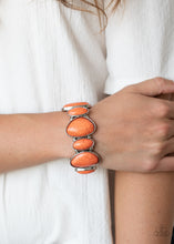 Load image into Gallery viewer, Feel At HOMESTEAD - Orange Stone Bracelet Paparazzi
