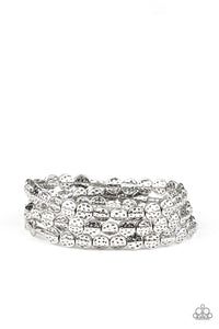 Hammered Heirloom - Silver Bracelet Paparazzi