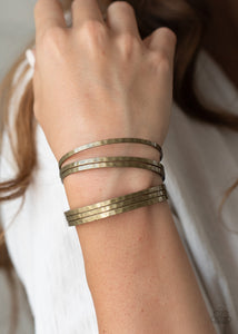 BAUBLE-Headed - Brass Bracelet Paparazzi