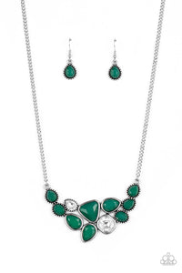 Breathtaking Brilliance - Green Necklace Paparazzi