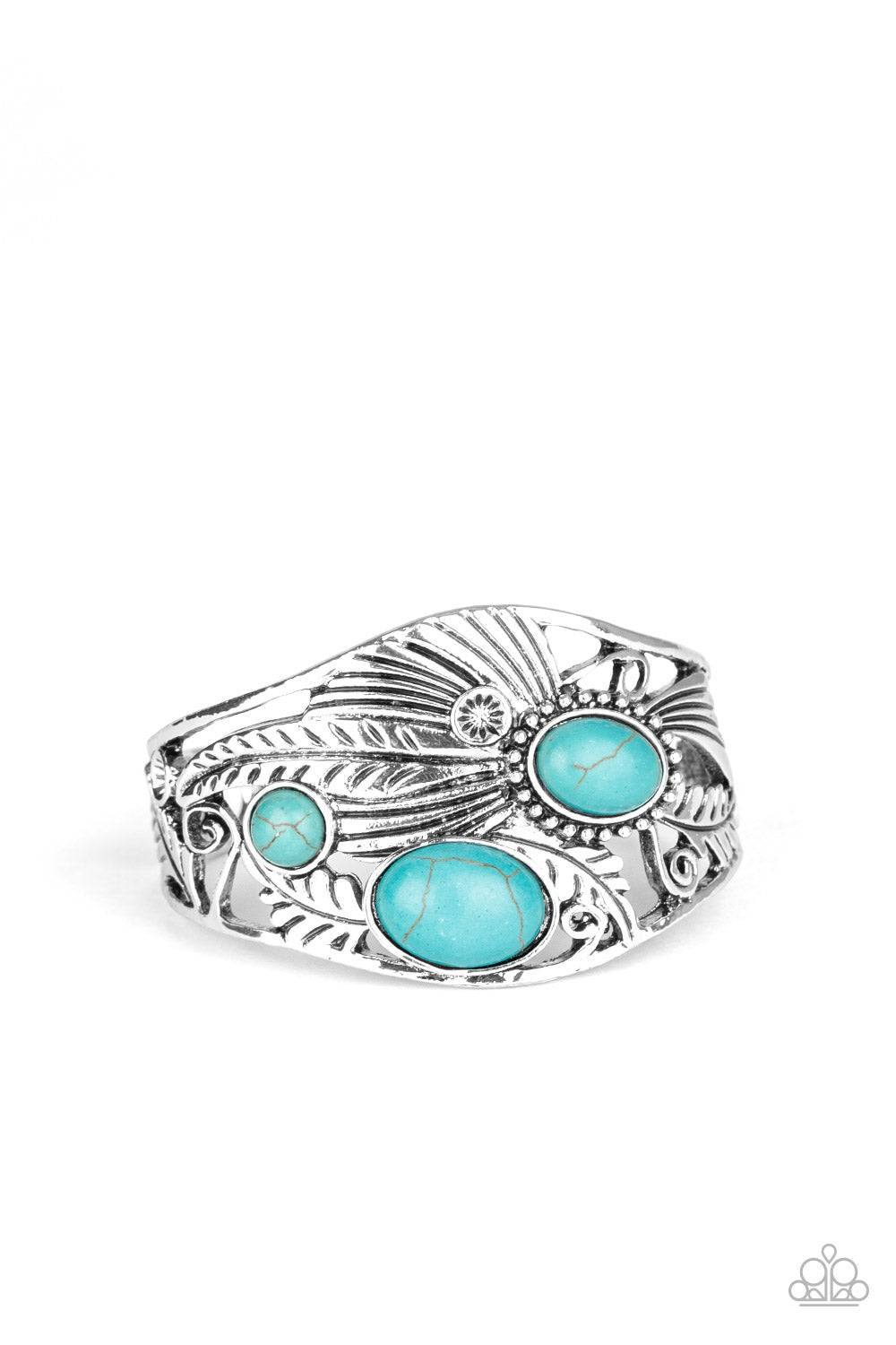 Mojave Moods - Turquoise Stone Bracelet Paparazzi