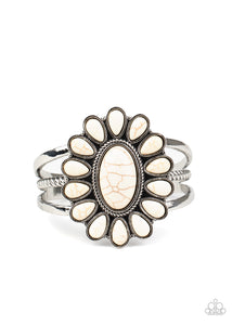 Sedona Spring - White Stone Bracelet Paparazzi