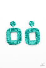 Load image into Gallery viewer, Beaded Bella - Blue Earring Paparazzi
