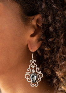 Paparazzi Earring ~ Happily Ever AFTERGLOW - Silver
