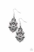Paparazzi Earring ~ Ice Castle Couture - Silver