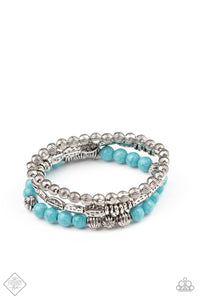 Trail Mix Mecca - Turquoise Bracelet Paparazzi