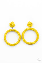 Load image into Gallery viewer, Be All You Can BEAD - Yellow Paparazzi Earring
