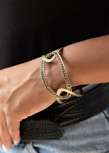 Never A Dull Moment - Brass Bracelet Paparazzi