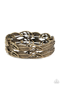 Its Five o FLOCK Somewhere - Brass Bracelet Paparazzi