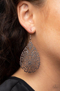 Napa Valley Vintage - Copper Earring Paparazzi