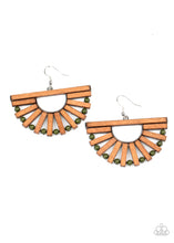 Load image into Gallery viewer, Wooden Wonderland - Green Wood Earring Paparazzi
