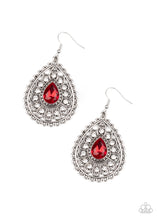 Load image into Gallery viewer, Eat, Drink, and BEAM Merry - Red Earring Paparazzi
