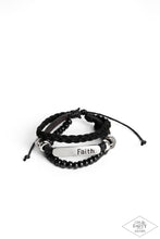 Load image into Gallery viewer, Paparazzi Let Faith Be Your Guide - Black Urban Bracelet
