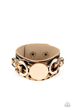 Load image into Gallery viewer, Your Claws are Showing - Gold Leather Bracelet Paparazzi
