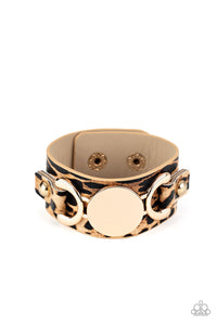 Your Claws are Showing - Gold Leather Bracelet Paparazzi