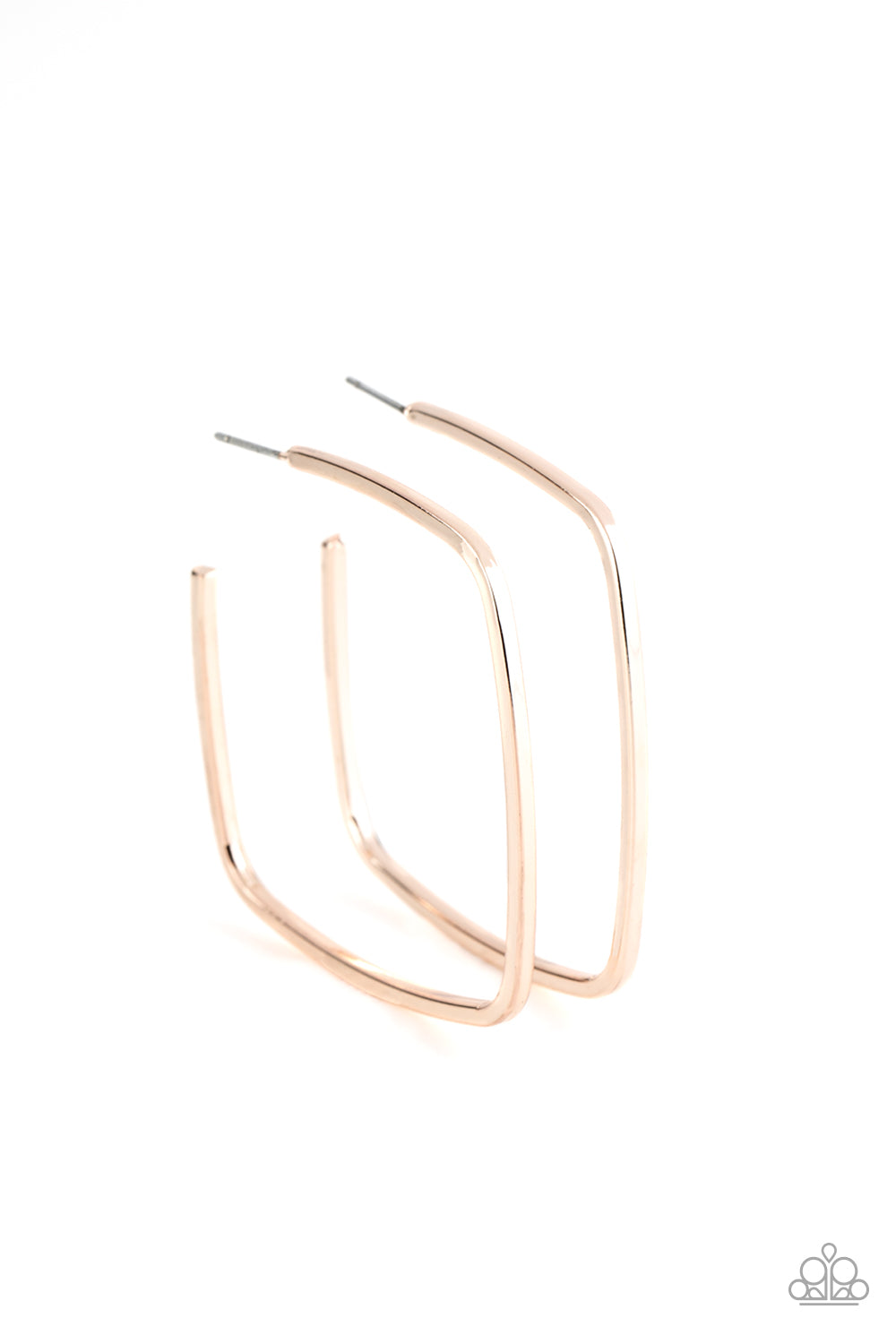 Brazen Beauty - Rose Gold Hoop Earring Paparazzi