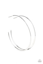 Load image into Gallery viewer, Dont Lose Your Edge - Silver Hoop Earring Paparazzi
