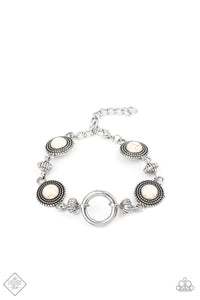 Musical Mountains - White Stone Bracelet Paparazzi