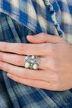 Load image into Gallery viewer, Modern Mountain Ranger - White Stone Ring Paparazzi
