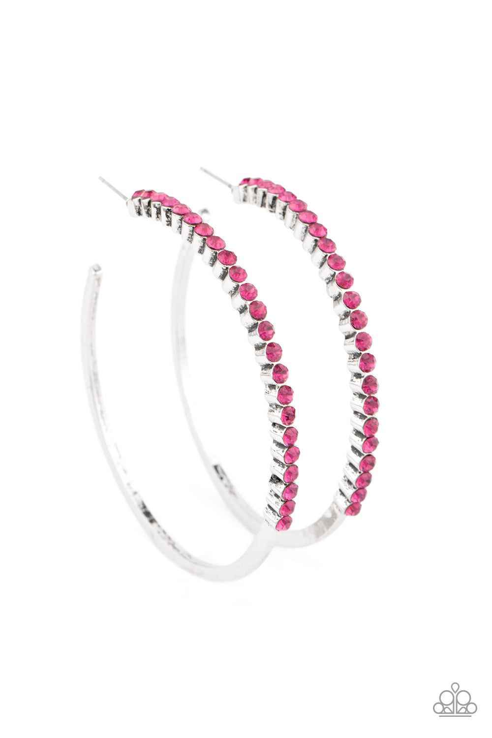 Making Rounds - Pink Hoop Earring Paparazzi