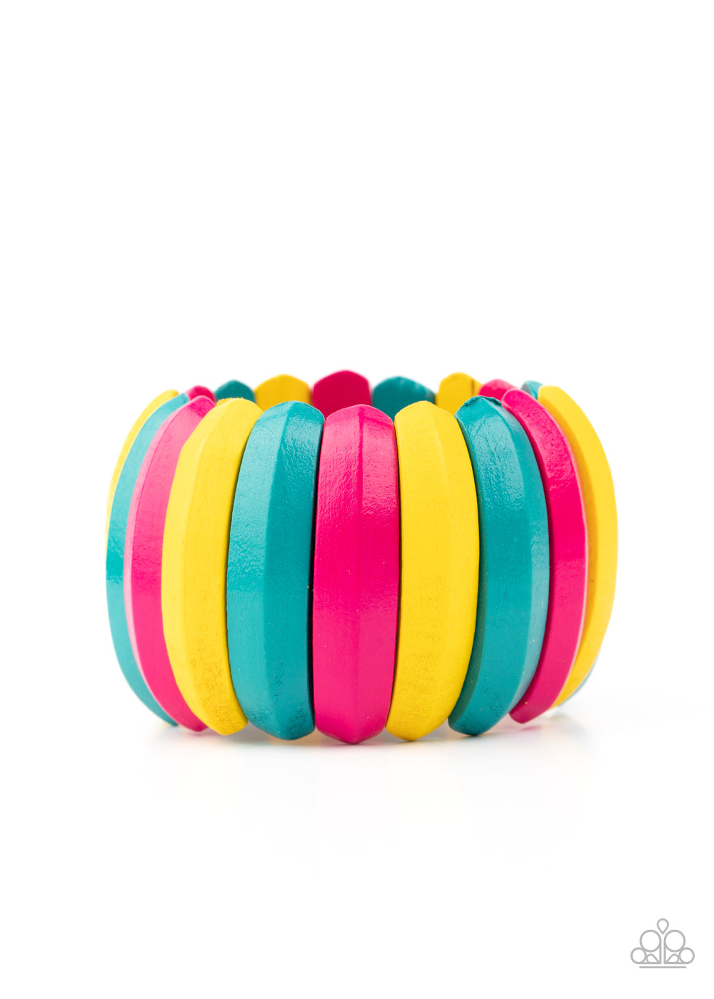 Colorfully Congo - Multi Wood Bracelet Paparazzi