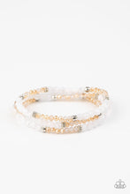 Load image into Gallery viewer, Paparazzi How Does Your Garden GLOW - White Bracelet
