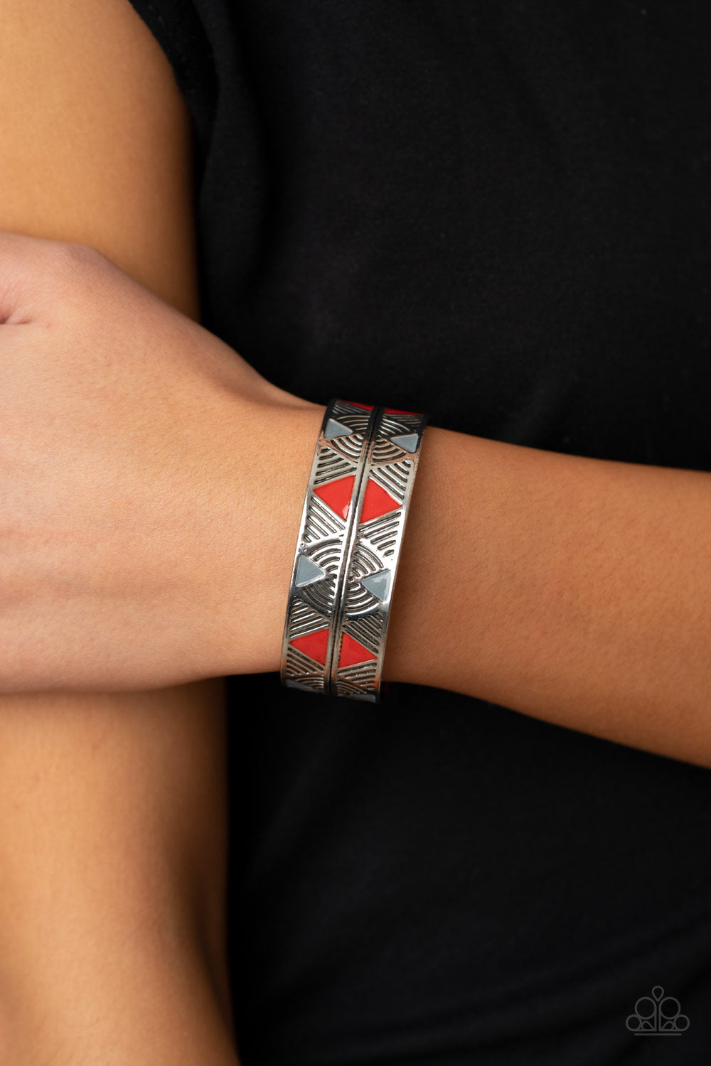 Hidden Glyphs - Red Bracelet Paparazzi