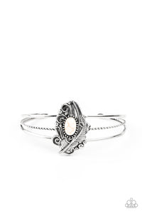 Sahara Solstice - White Stone Bracelet Paparazzi