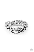 Load image into Gallery viewer, Frosted Flower Beds - White Ring Paparazzi
