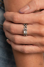 Load image into Gallery viewer, Frosted Flower Beds - White Ring Paparazzi
