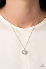 Load image into Gallery viewer, Heart-Warming Glow - White Necklace Paparazzi
