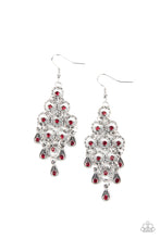 Load image into Gallery viewer, Chandelier Cameo - Red Earring Paparazzi
