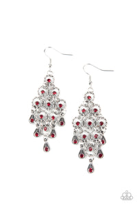 Chandelier Cameo - Red Earring Paparazzi