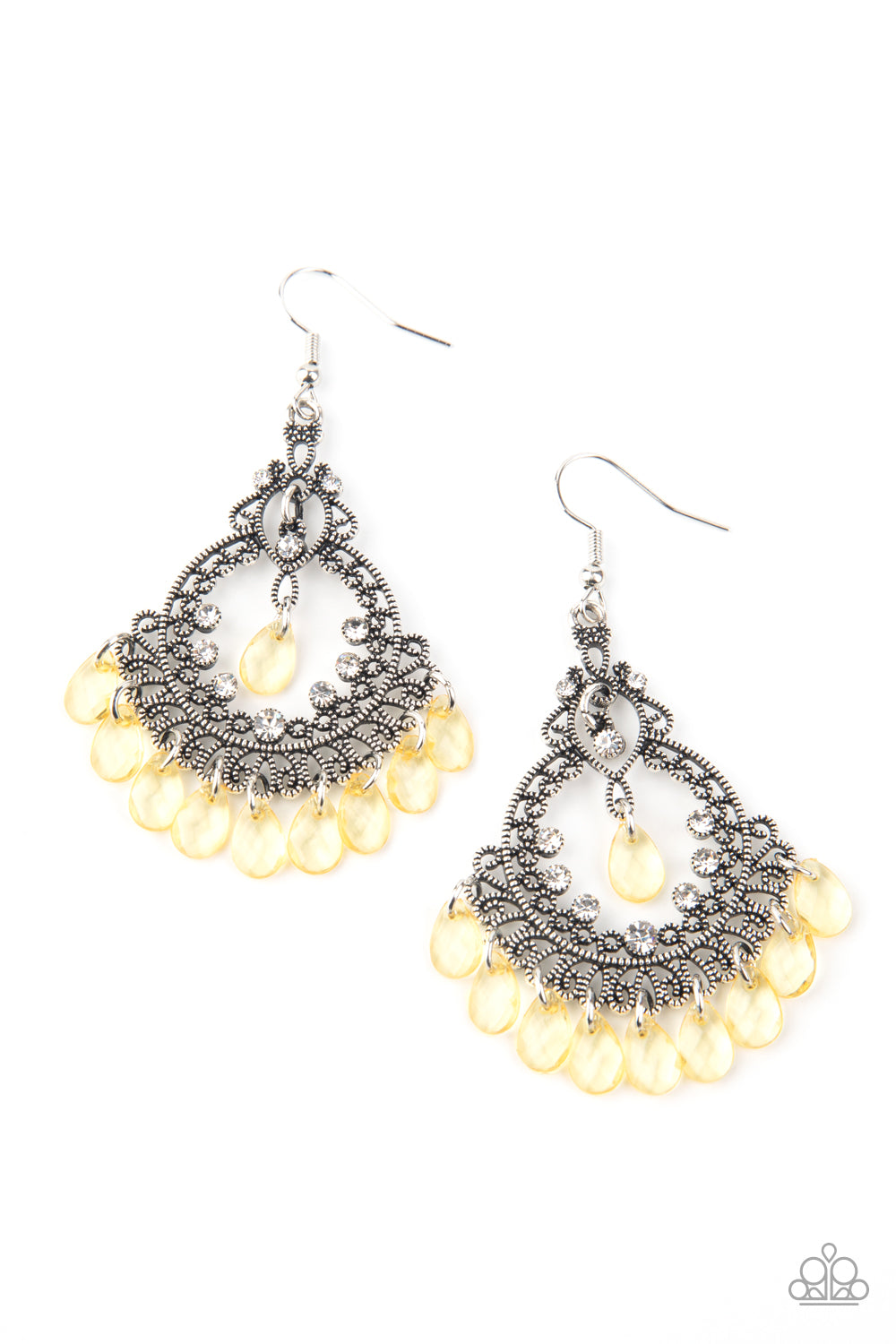 Lyrical Luster - Yellow Earring Paparazzi