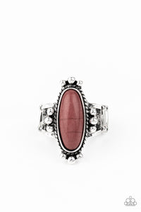 Pioneer Paradise - Brown Stone Ring Paparazzi