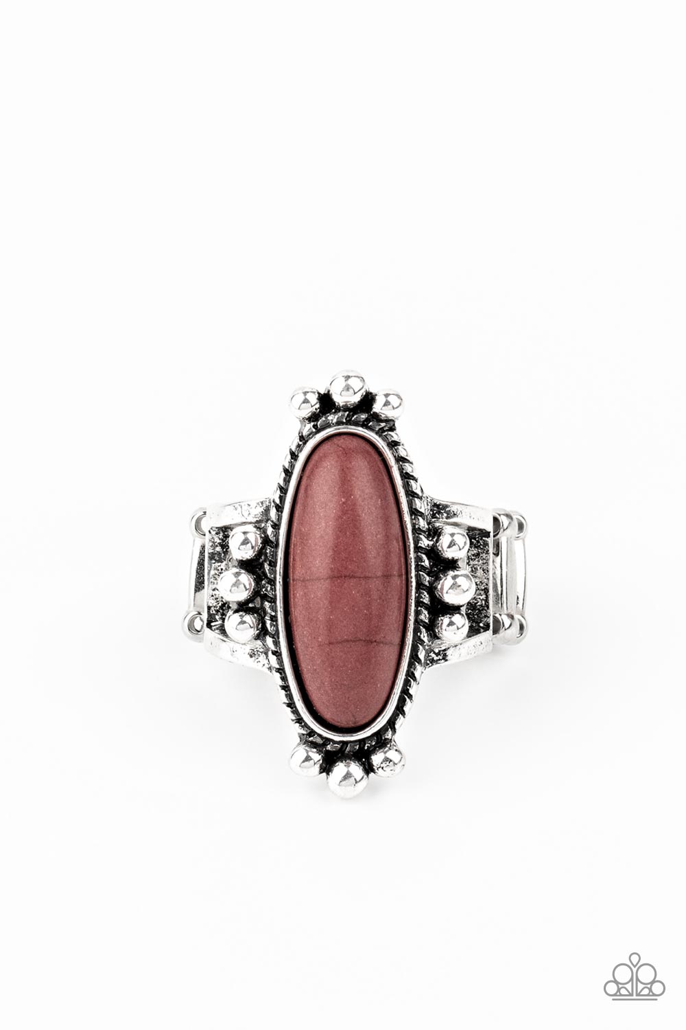 Pioneer Paradise - Brown Stone Ring Paparazzi