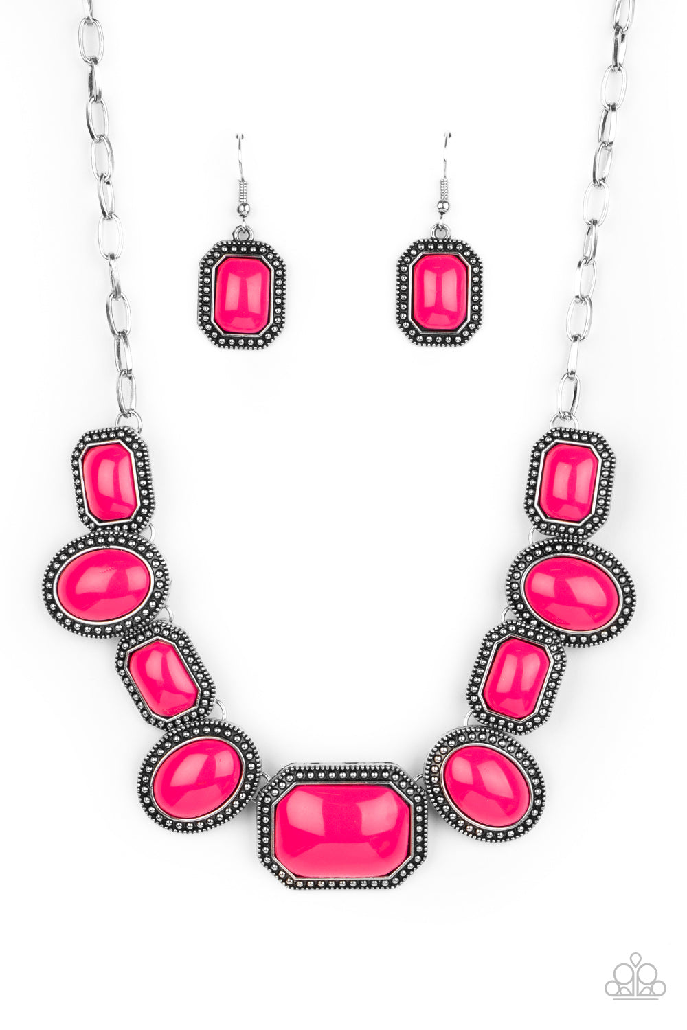 Paparazzi Lets Get Loud - Pink Necklace