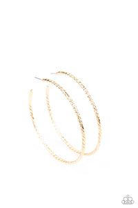 Voluptuous Volume - Gold Hoop Earring  Paparazzi
