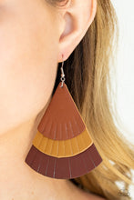 Load image into Gallery viewer, Huge Fanatic - Multi Leather Earring Paparazzi
