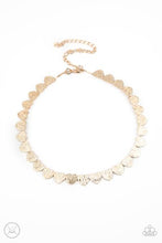 Load image into Gallery viewer, Playing HEART To Get - Gold Choker Necklace
