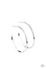 Load image into Gallery viewer, Chic As Can Be - Silver Hoop Earring Paparazzi
