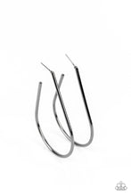 Load image into Gallery viewer, City Curves - Black Hoop Earring Paparazzi
